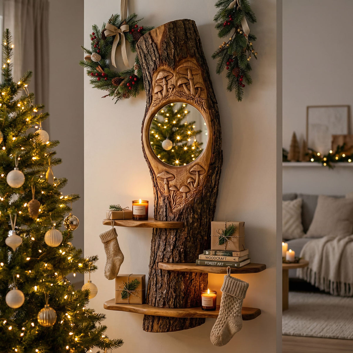 How to Decorate Shelves for Christmas: Ideas for Every Shelf Style