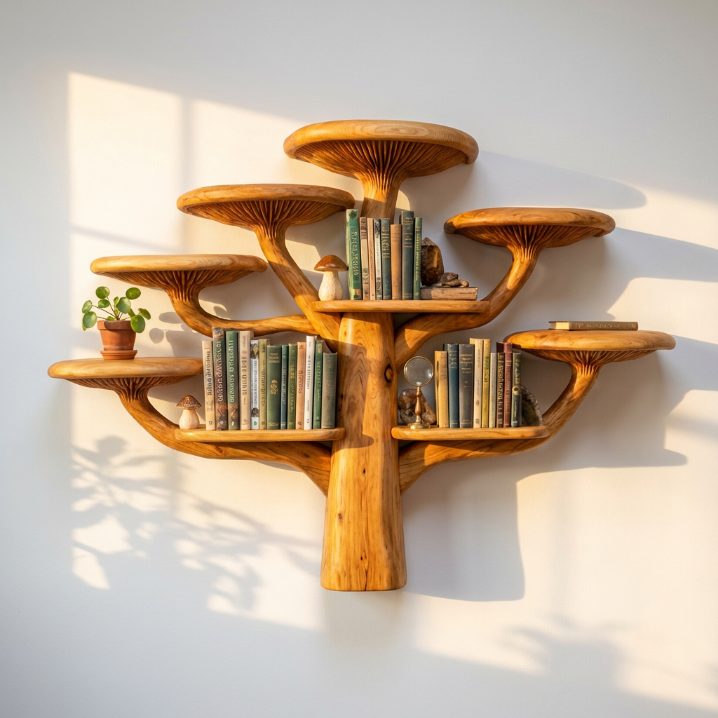 Mushroom Floating Shelf vs Freestanding: What to Buy and What Gill Carving Actually Means