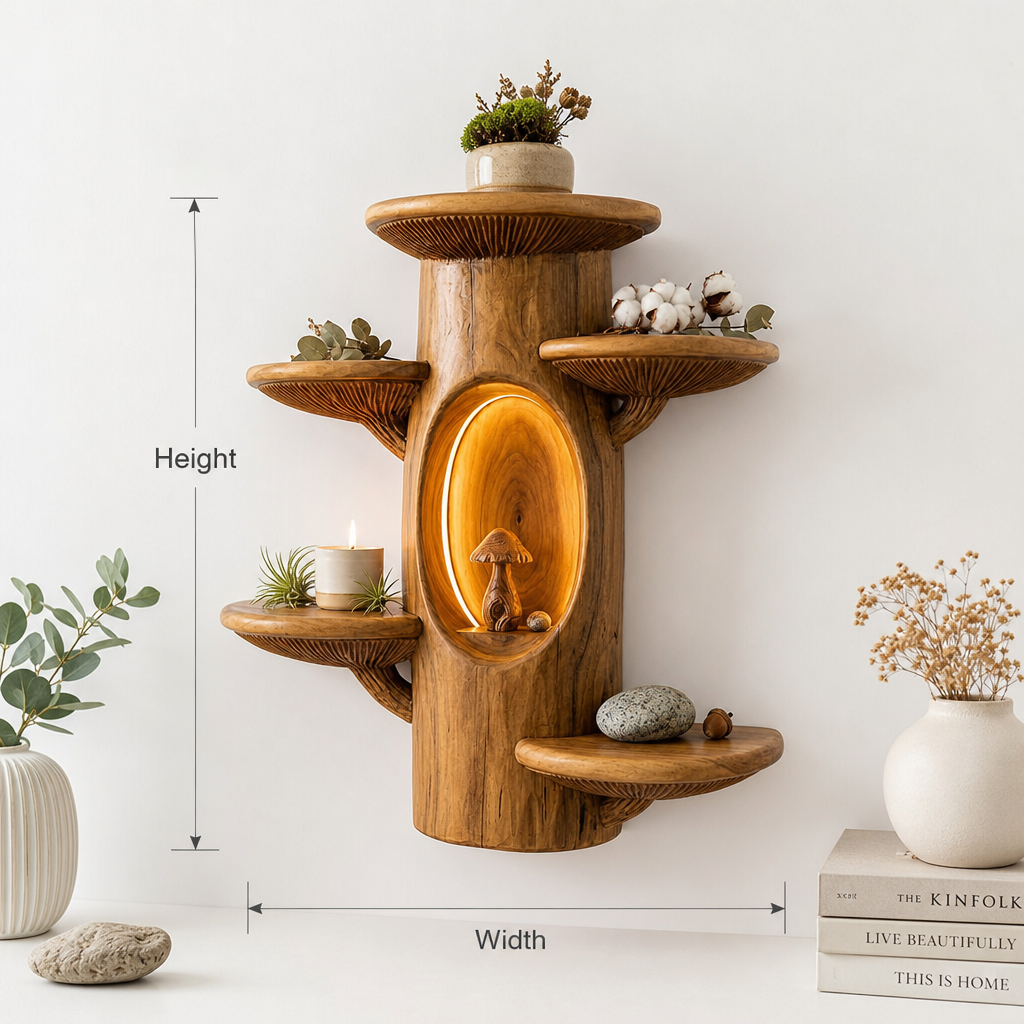 Floating Mushroom Shelf for Nursery: Safe Material & Finish Guide