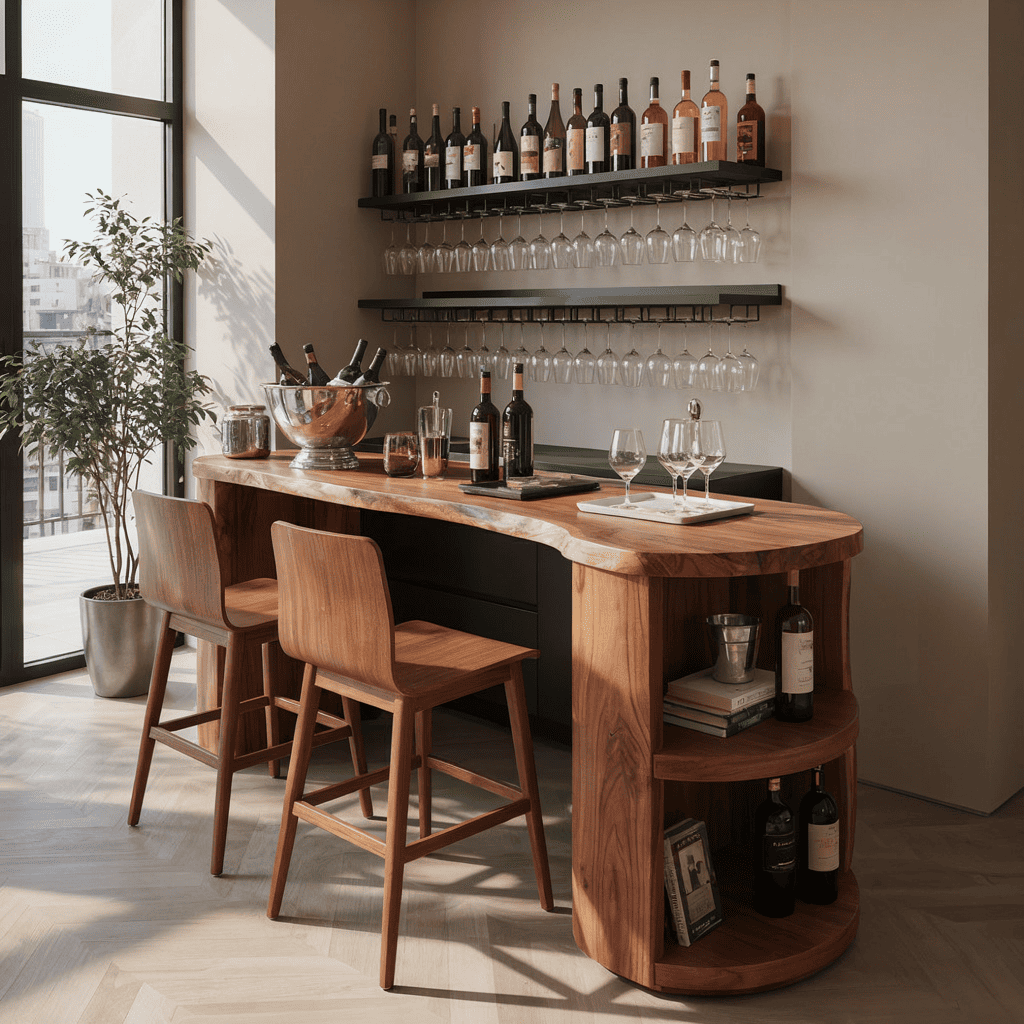 Halloween Bar Cart Ideas: Style a Wood Bar Table That Lasts