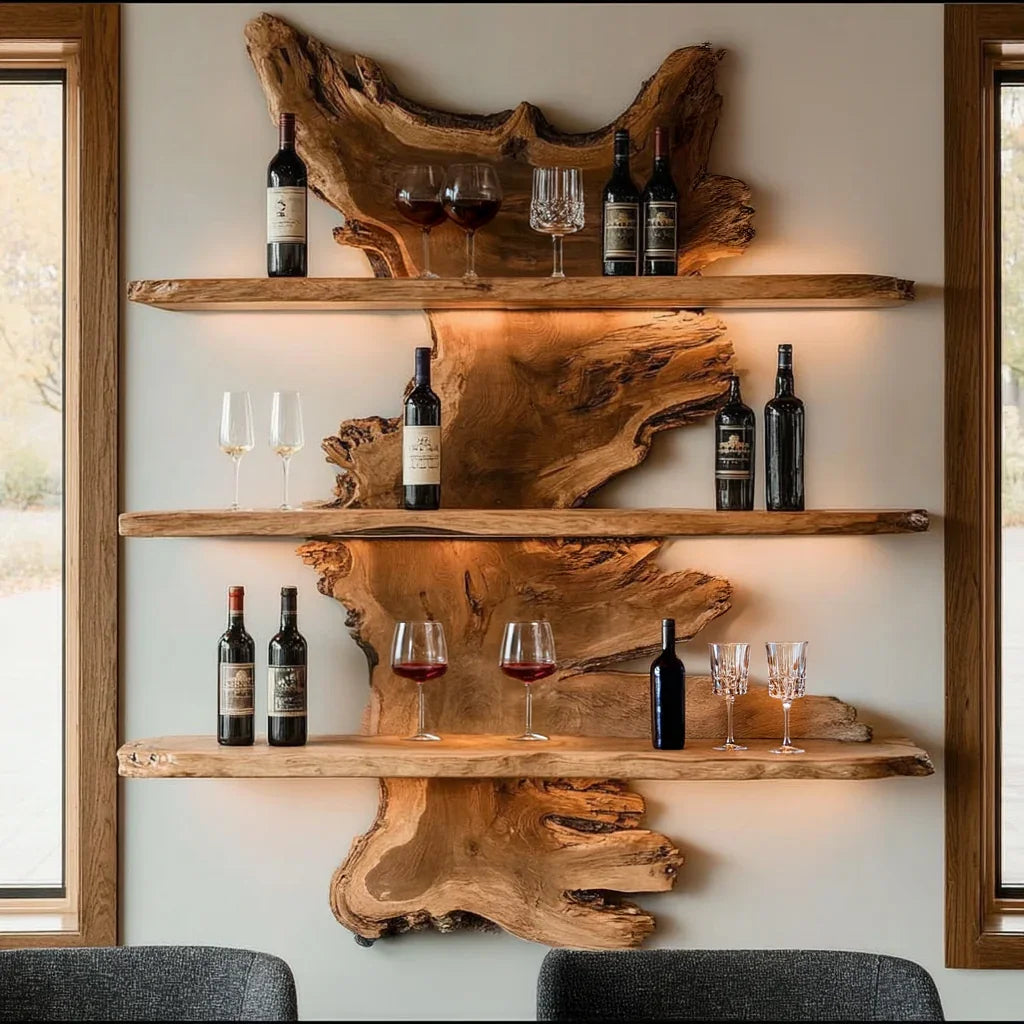 bottle holder floating wall wine rack