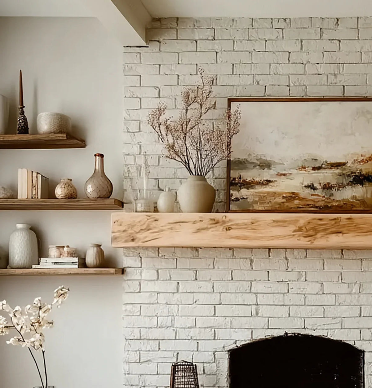 Brick Fireplace Mantel: Choosing, Sizing & Installing a Wood Mantel on Brick