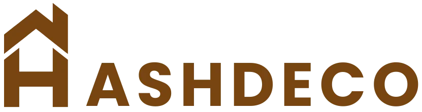 Minimalist brown logo with house-shaped letter H, symbolizing sustainable furniture