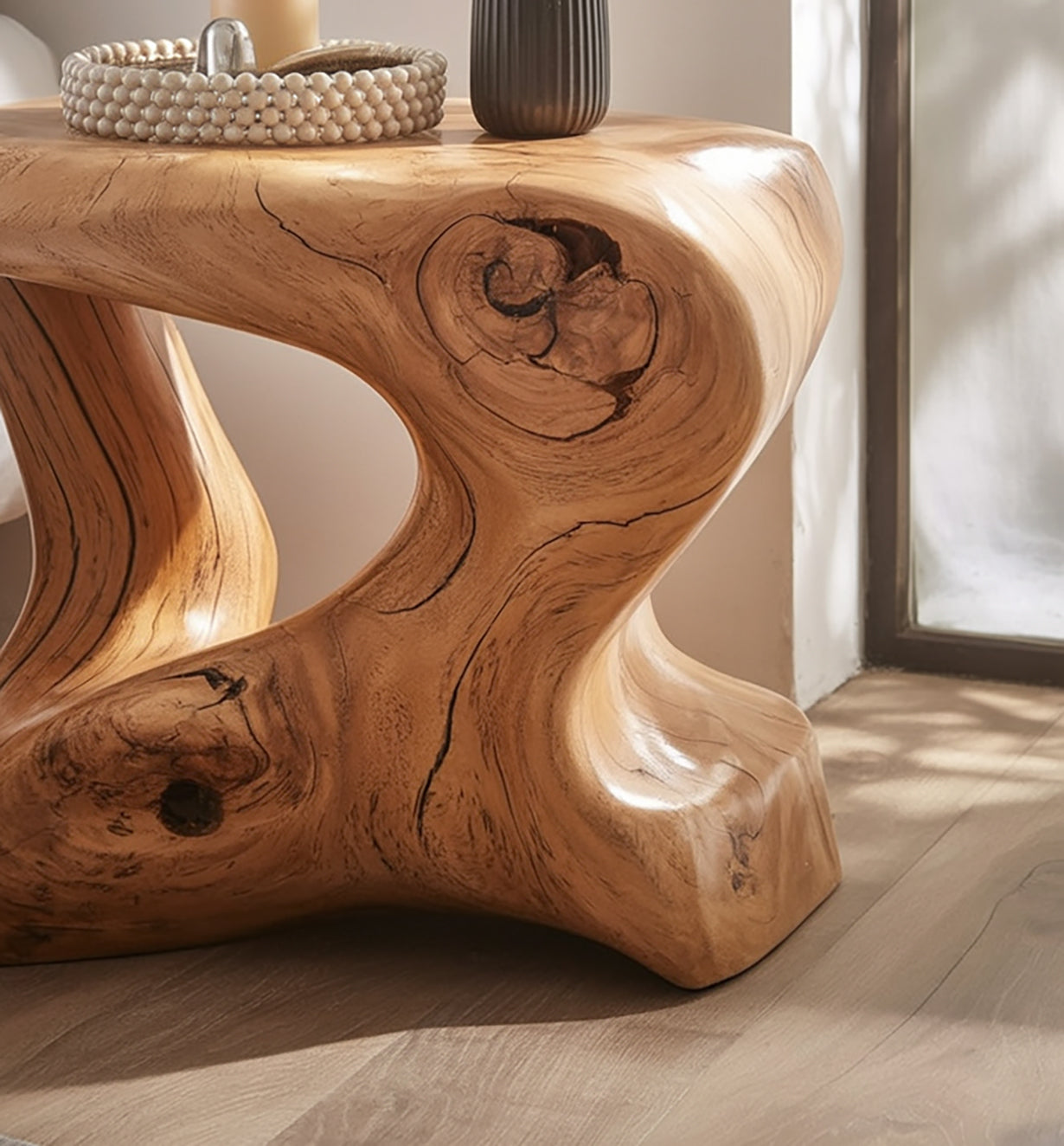 Rustic Farmhouse Bedside Table – Handmade Wooden Nightstand with Drawer