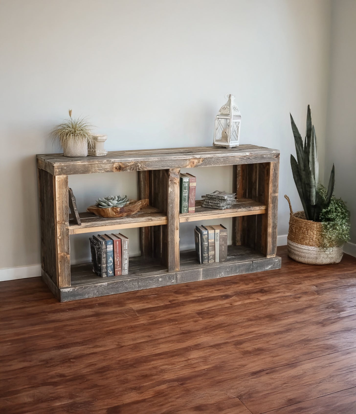Handcrafted Reclaimed Wood Console – Rustic Hallway or Living Room Table