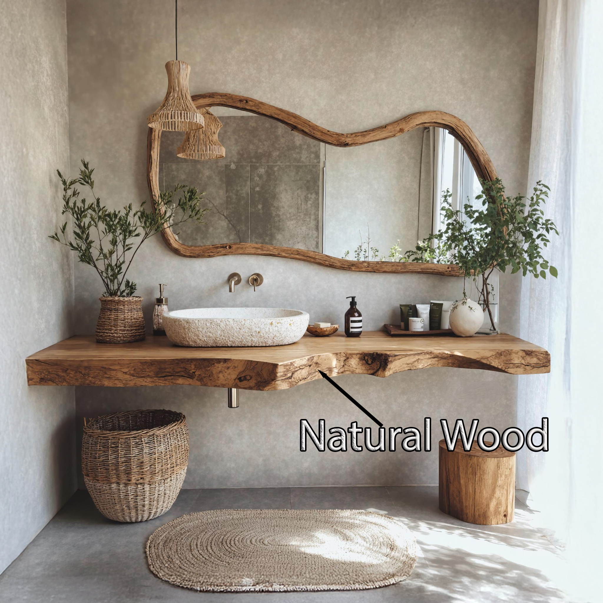Vintage Solid Wood Vanity For Modern Bathroom Look SILDTBRV190