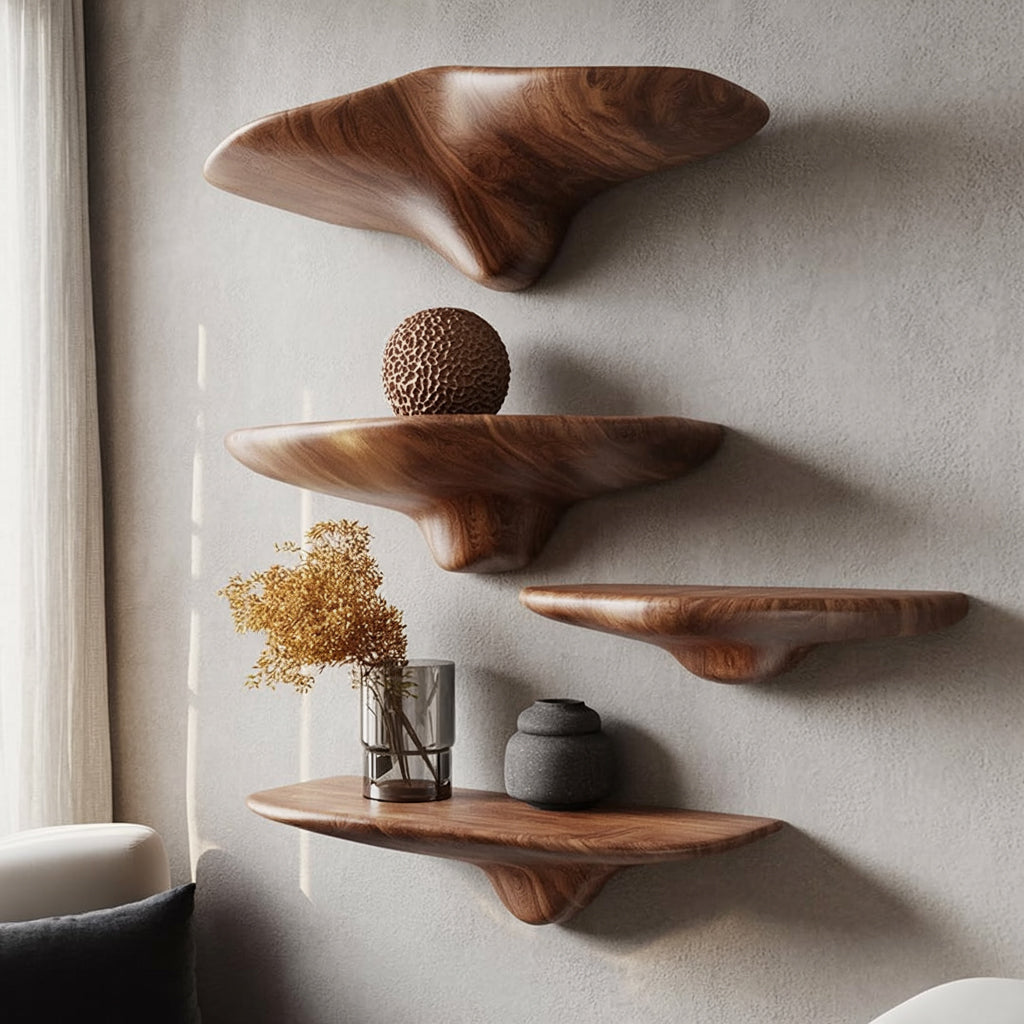 Mushroom Shelf Styling: 3 Looks in Under 10 Minutes