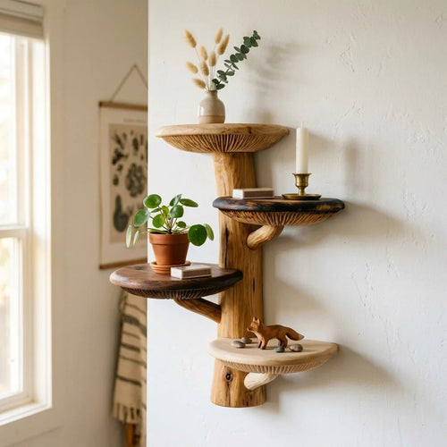 Wooden Mushroom Shelf vs Resin vs 3D Printed: Which Lasts?