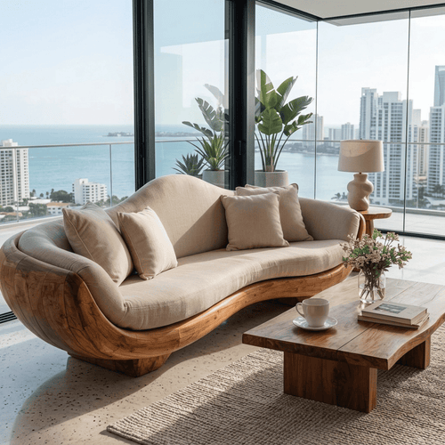 Wooden Sofa Placement: Layout, Spacing & Room Ideas