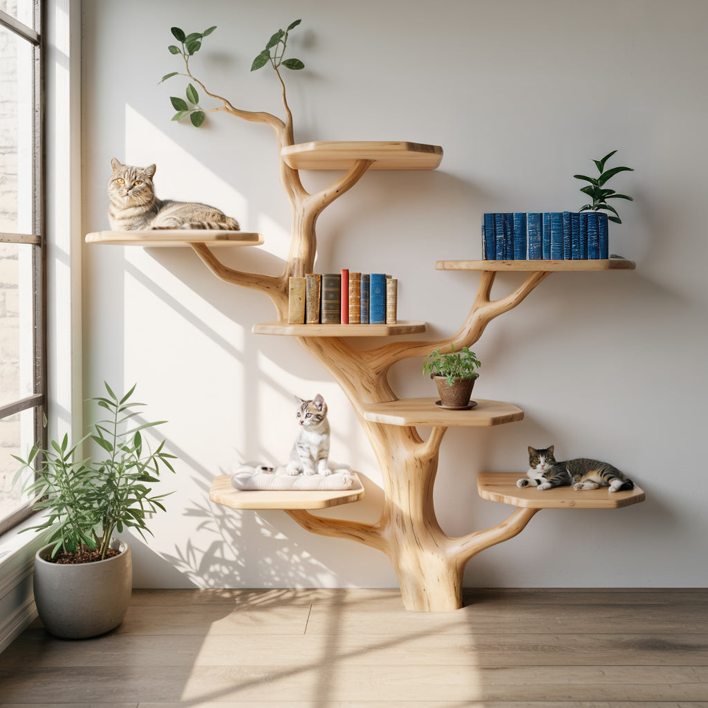 Cat tree with branches - real wood vs faux (what nobody tells you)