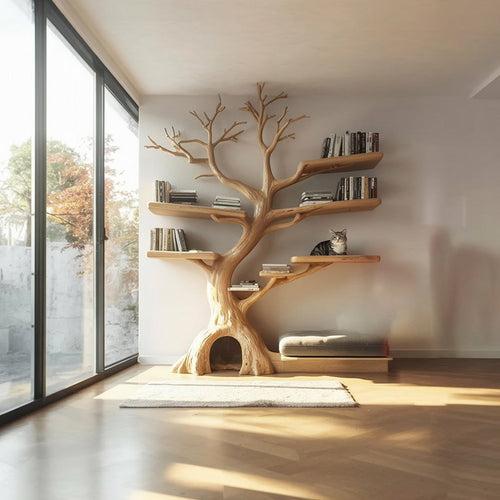 Wall-Mounted Cat Shelf: Space-Saving Climbing Solutions