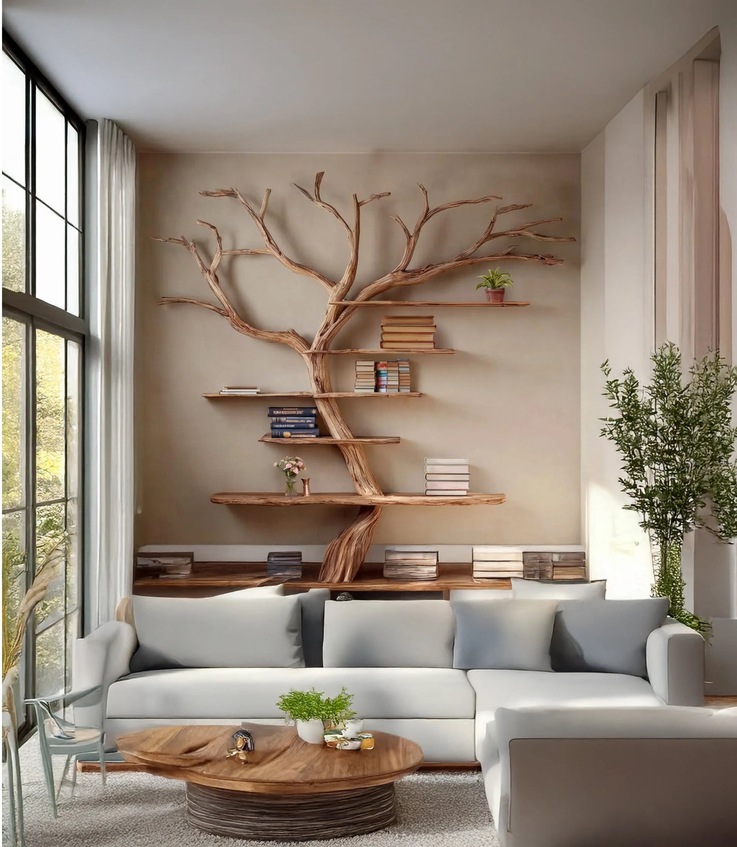How to Install a Floating Tree Bookshelf in 30 Minutes [Video Guide] - Ashdeco