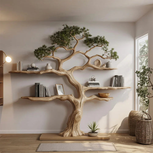 How to Style a Tree Bookshelf