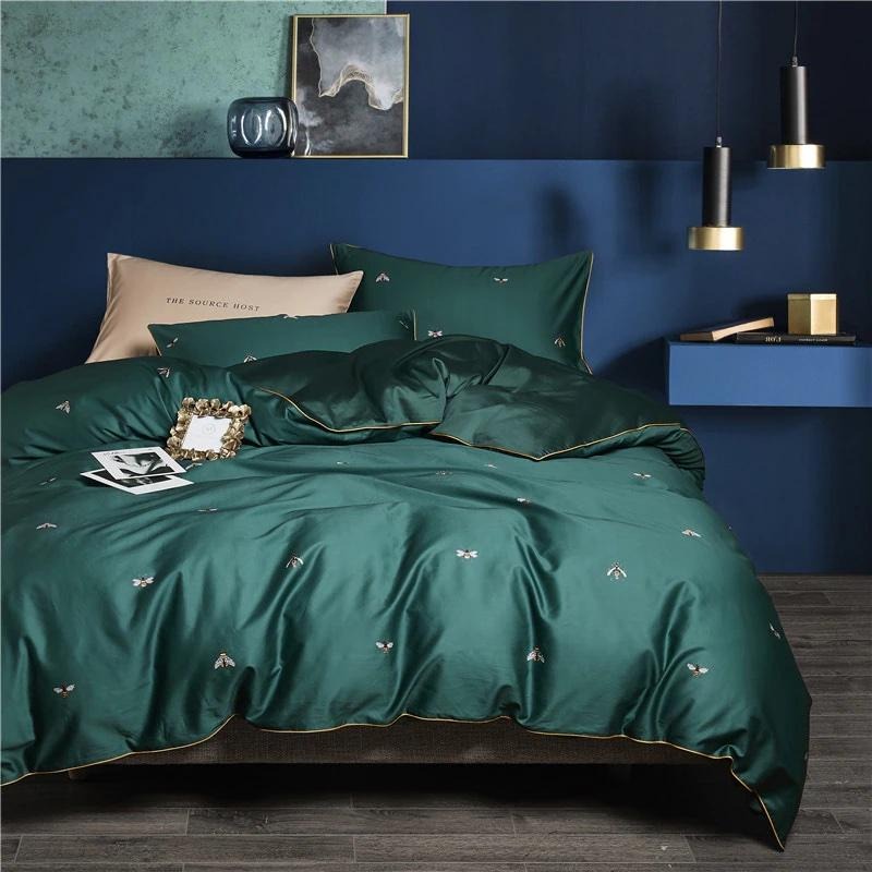 Modern Green Duvet Cover Set