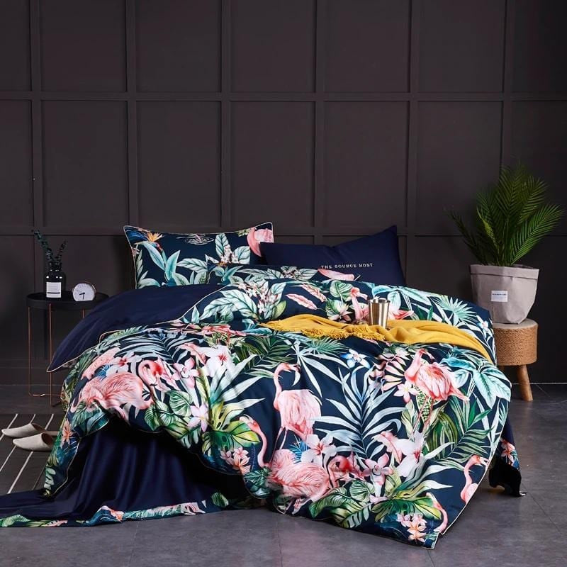 Unique Flamingo Duvet Cover Set