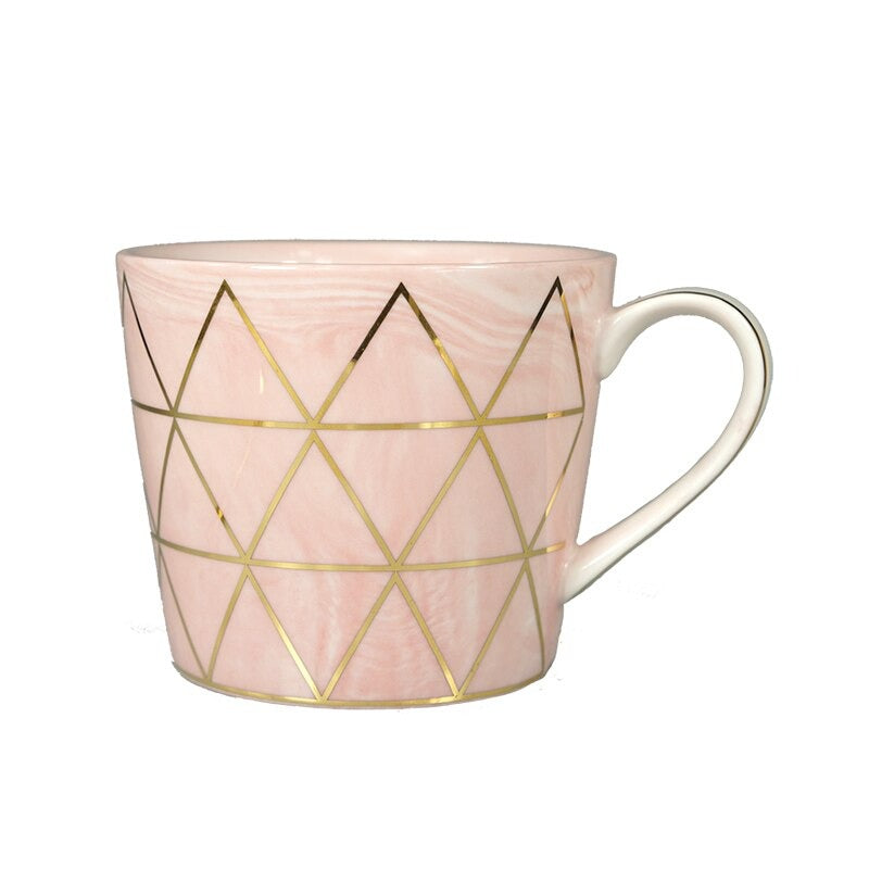 Modern Gold Triangle Mug