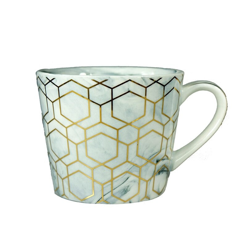 Modern Gold Tile Mug