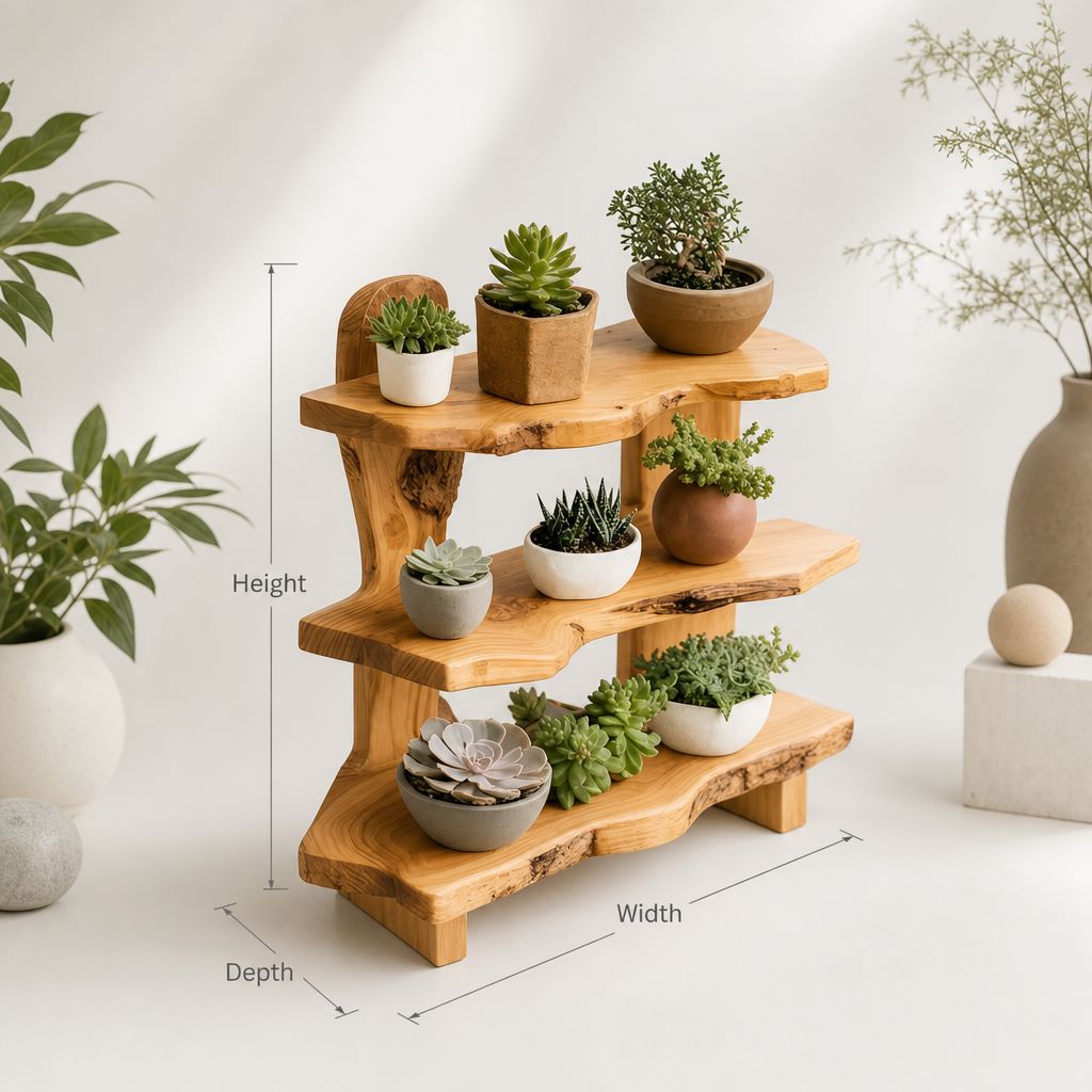 Rustic Garden Shelf Multi Tier Plant Stand For Succulents And Flowers In Outdoor Spaces