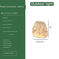 Unique Garden Stone Outdoor Light