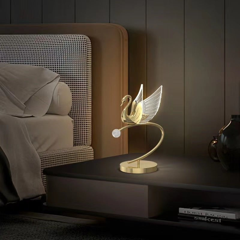 Elegante Schwan-Lampe