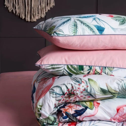 Paradise Pink Flamingo Duvet Cover Set