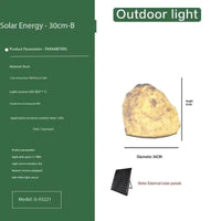 Unique Garden Stone Outdoor Light