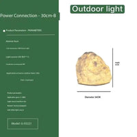 Unique Garden Stone Outdoor Light