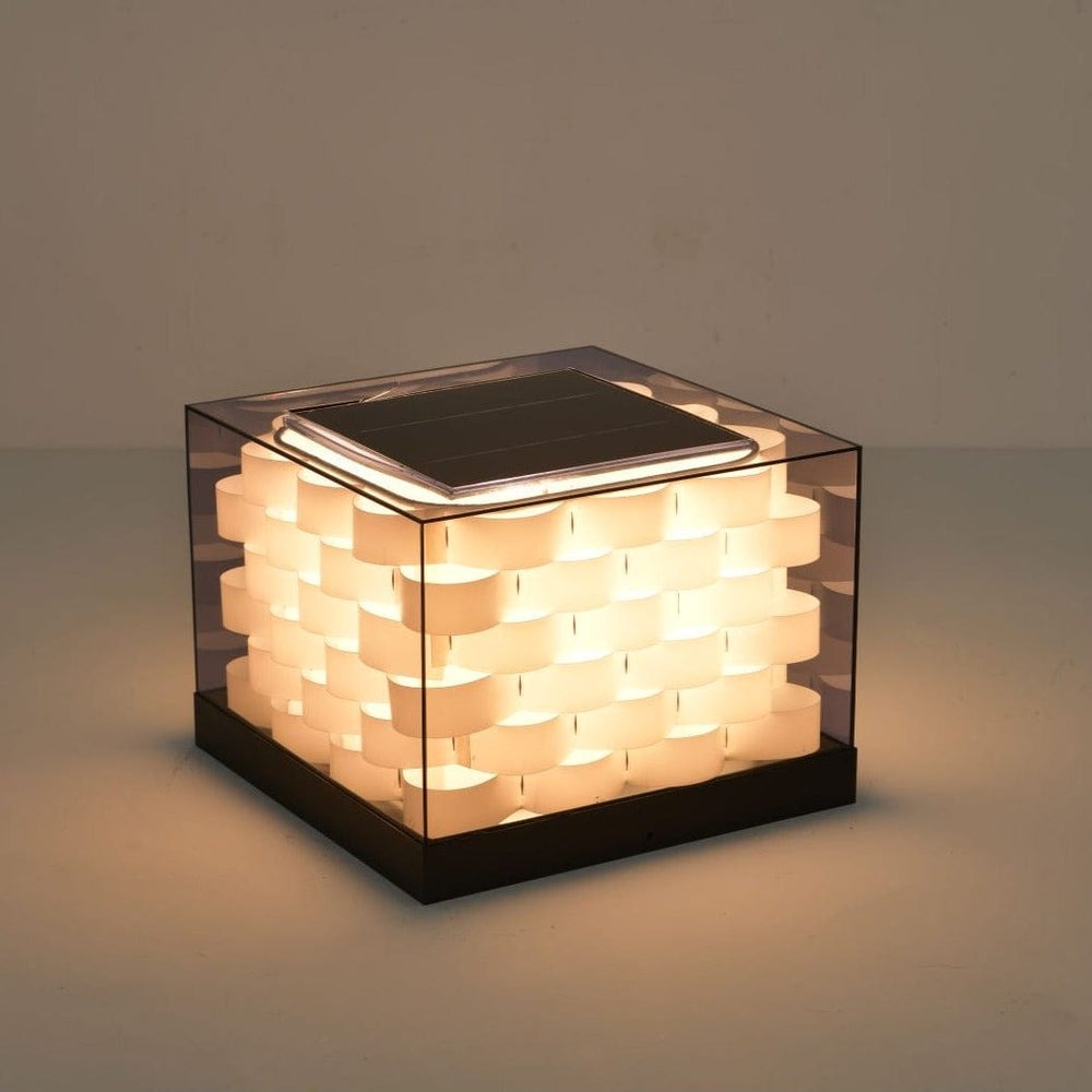 Unique Cubed Solar Outdoor Light