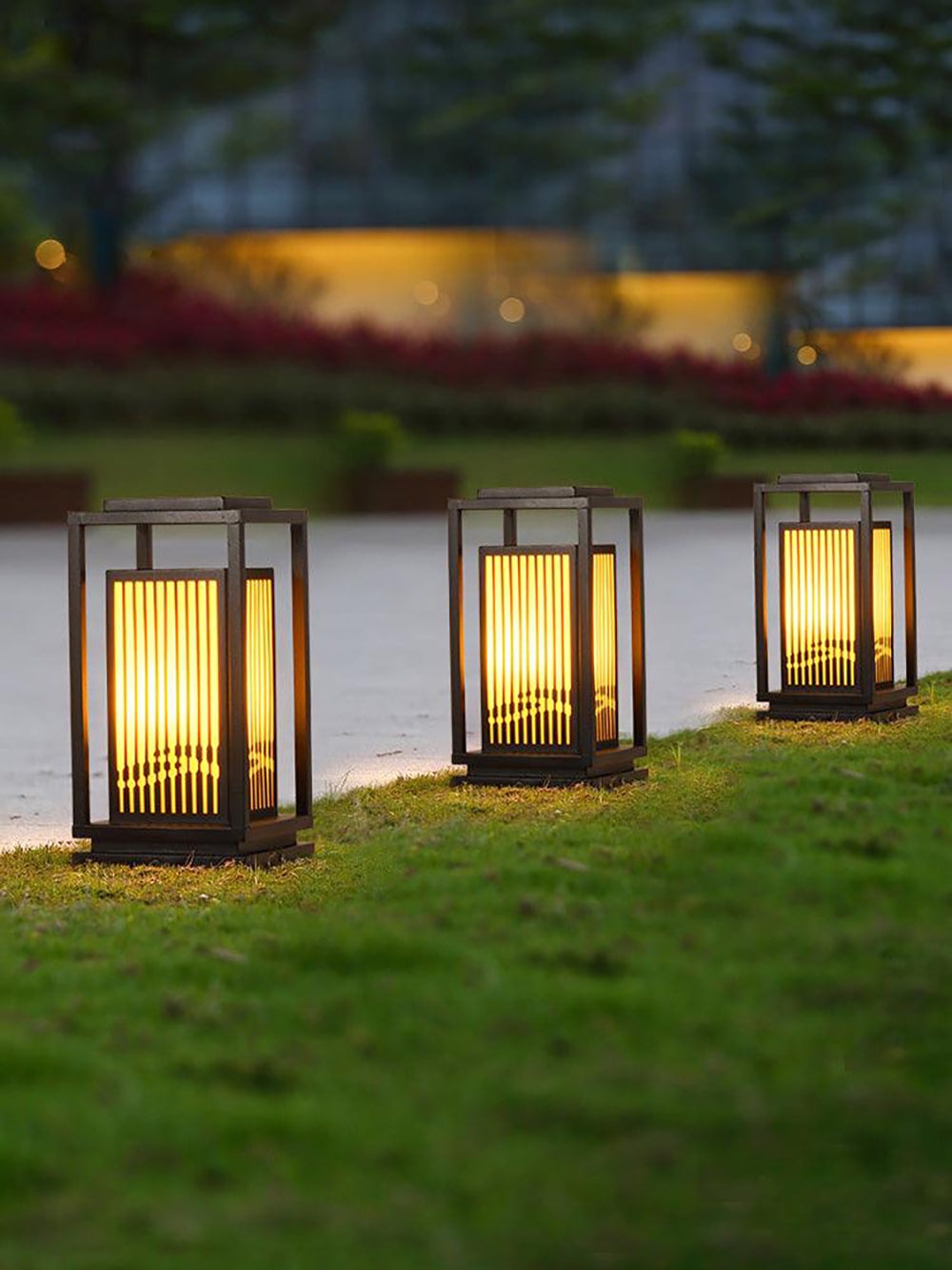 Modern Square Cage Outdoor Light