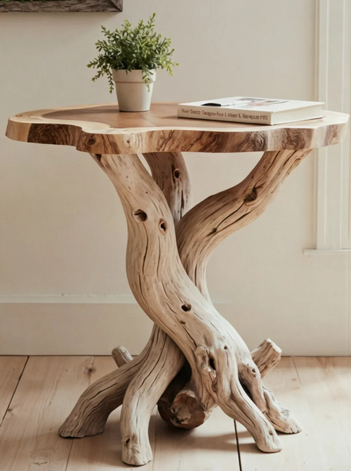 Custom Wood End Table For A Cozy And Inviting Living Room