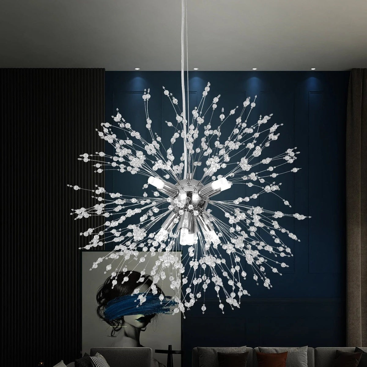 Deluxe Crystal Dandelion Light