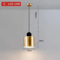 Minimalist Golden Pendant Light