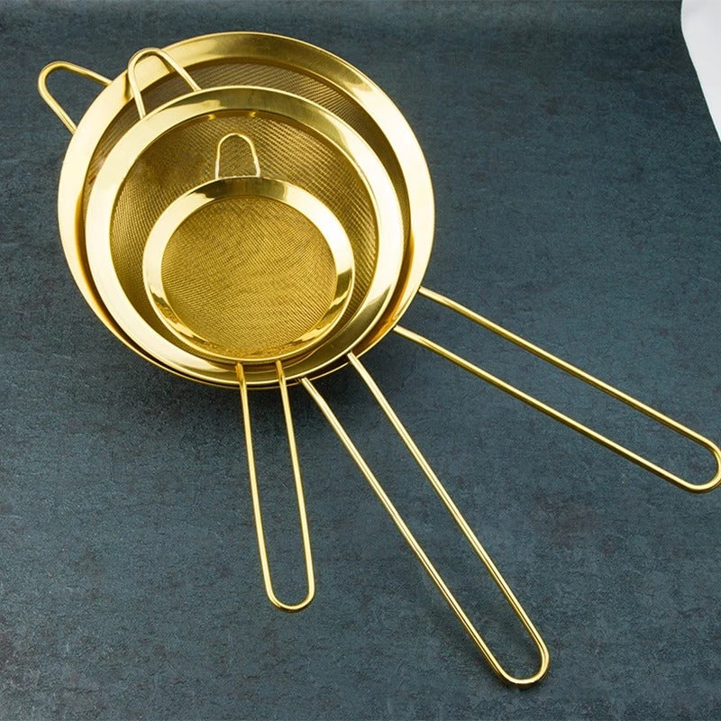 Luxurious Golden Strainer