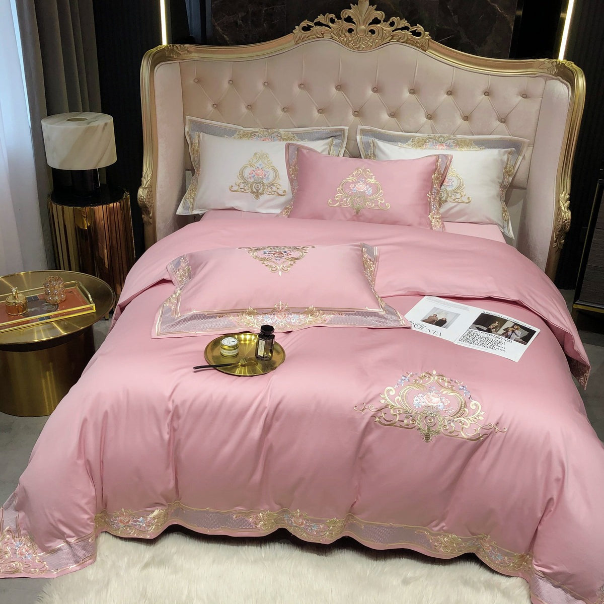 Deluxe Pink Duvet Cover Set