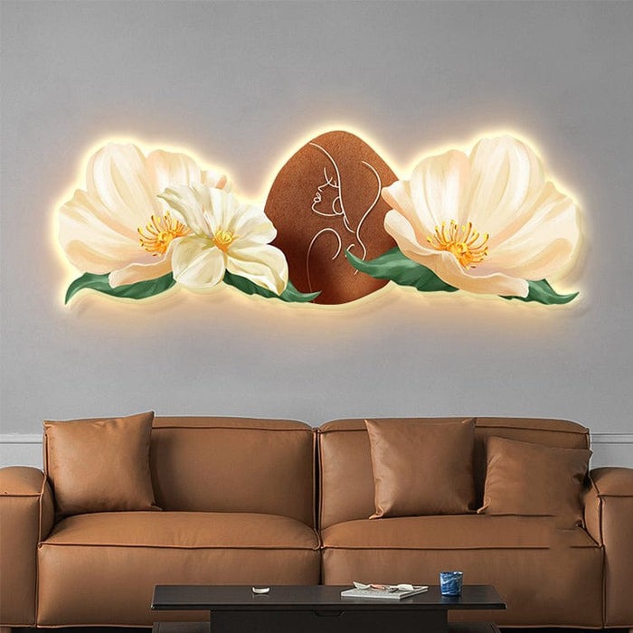 Elegant Flower Wall Light