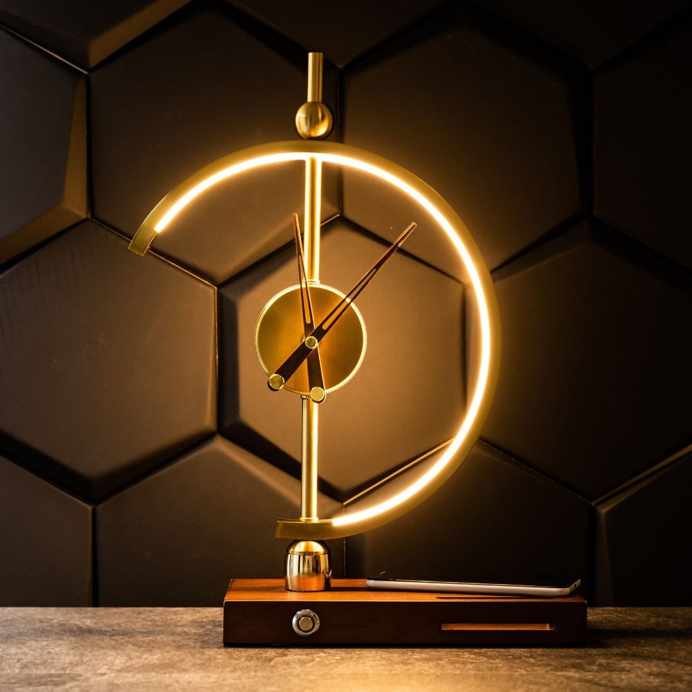 Luxuriöse Khonsu Uhr Lampe