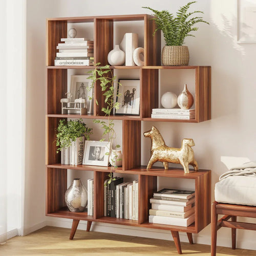Handcrafted Solid Wood Bookshelf – Natural Elegance for Every Space