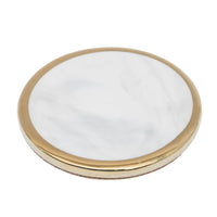 Minimalist White Marble Coaster