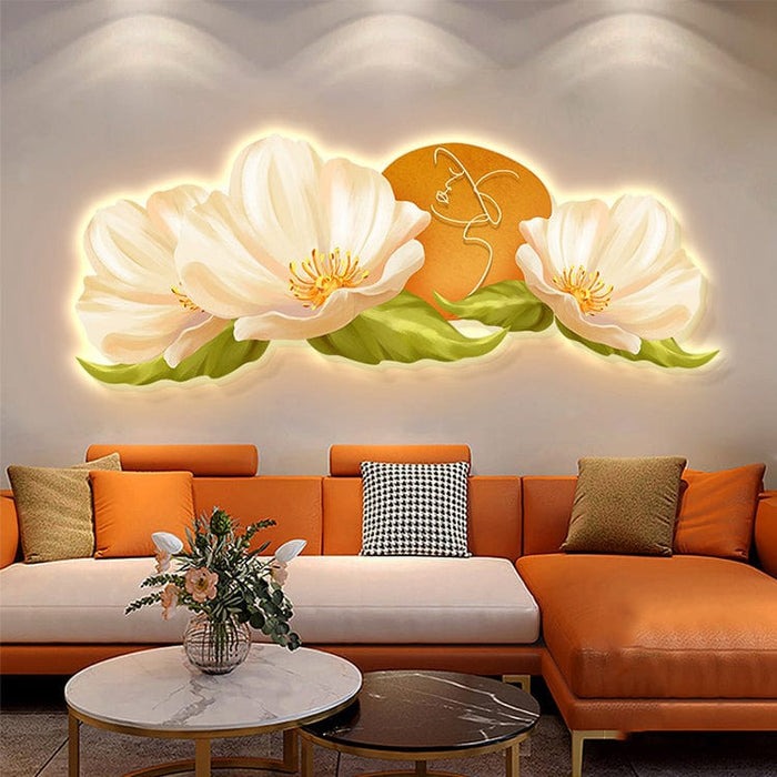 Elegant Flower Wall Light