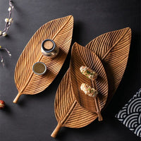 Deluxe Walnut Leaf Plate Collection