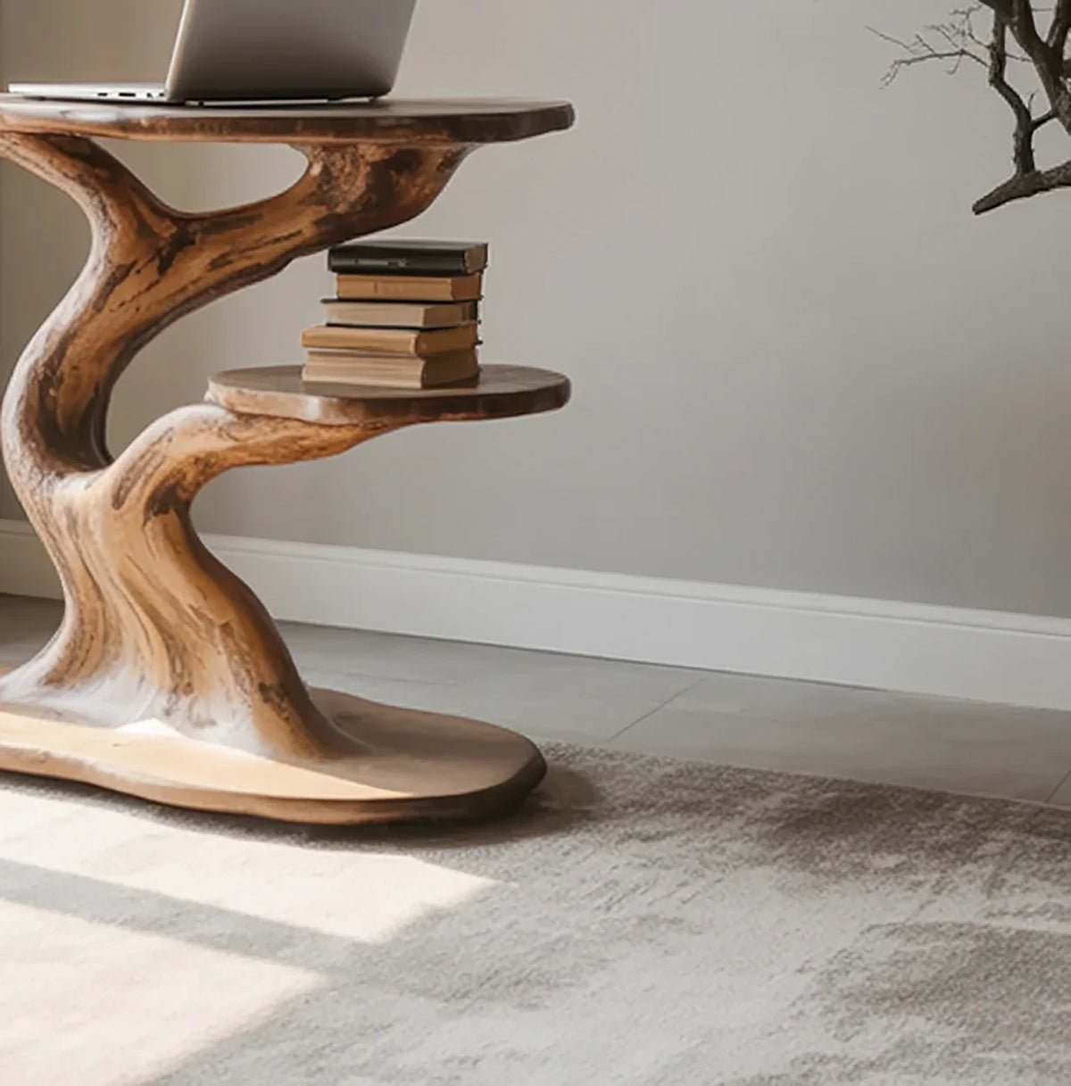 Modern mid century accent table for home interior