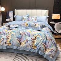 Elegant Pastel Blue Duvet Cover Set