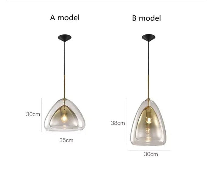 Glowy Glass Pendant Light