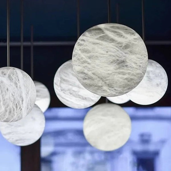 Alabaster Moon Pendant Light