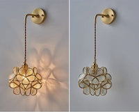 Elegant Flora Glass Wall Light