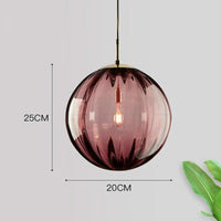 Modern Round Glass Pendant Light