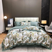 Unique Sage Queen Duvet Cover Set