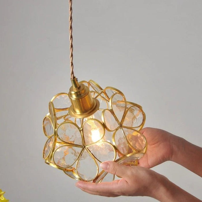 Elegant Flora Glass Pendant Light