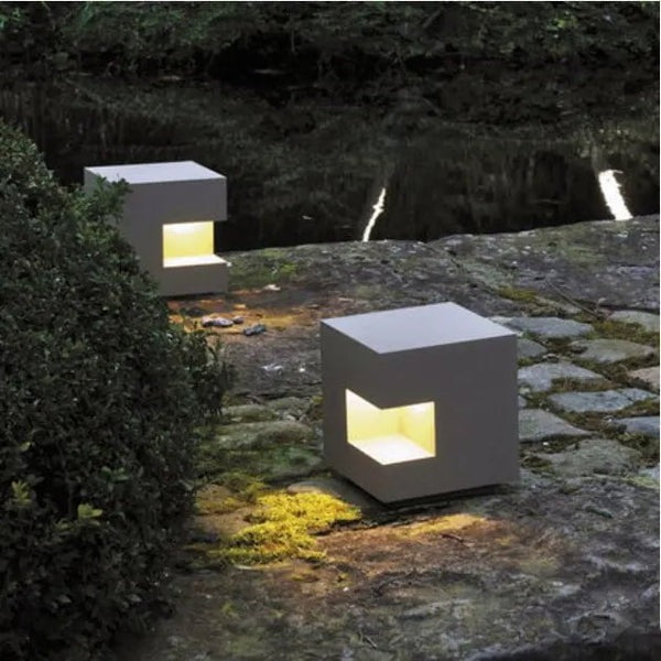 Elegant Cubed Outdoor Light