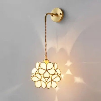 Elegant Flora Glass Wall Light